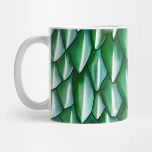 Green Mystical Dragon Scales Mug